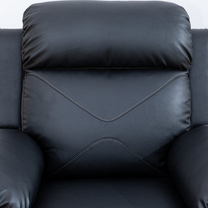 Watson Air Leather Reclining - Black