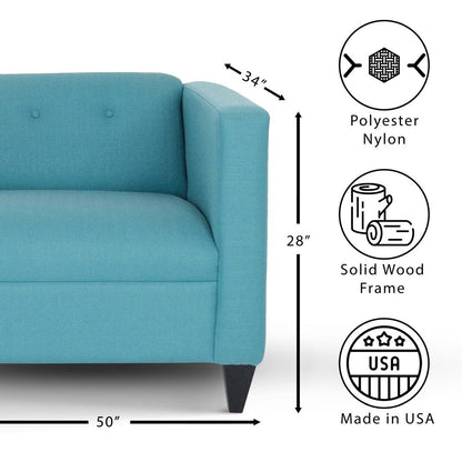 Hansen Loveseat Sofa - Teal