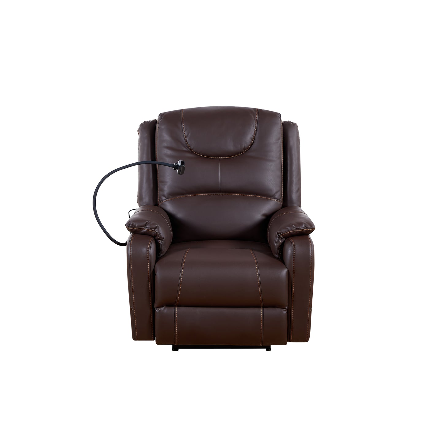 Burk Zero Gravity Power Recliner with Heat and Massage - Brown