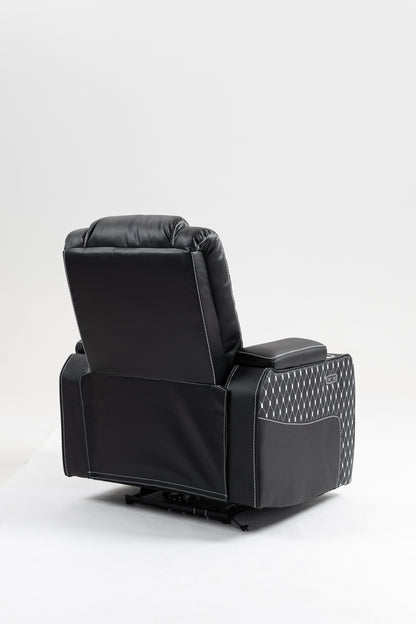 Warner II Power Recliner with Multifunctional Features - Black