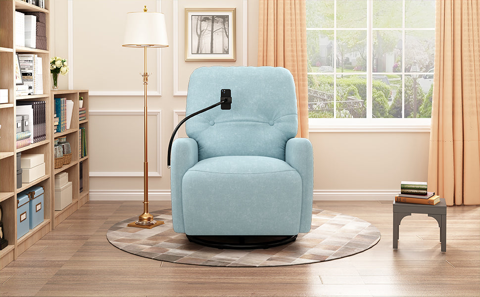 Dax Electric Rocking Motion Recliner - Blue