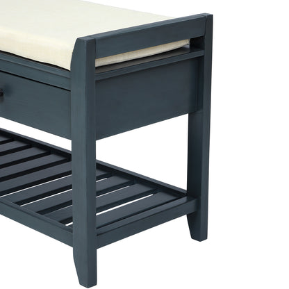 Modular Entryway Storage Bench - Antique Navy