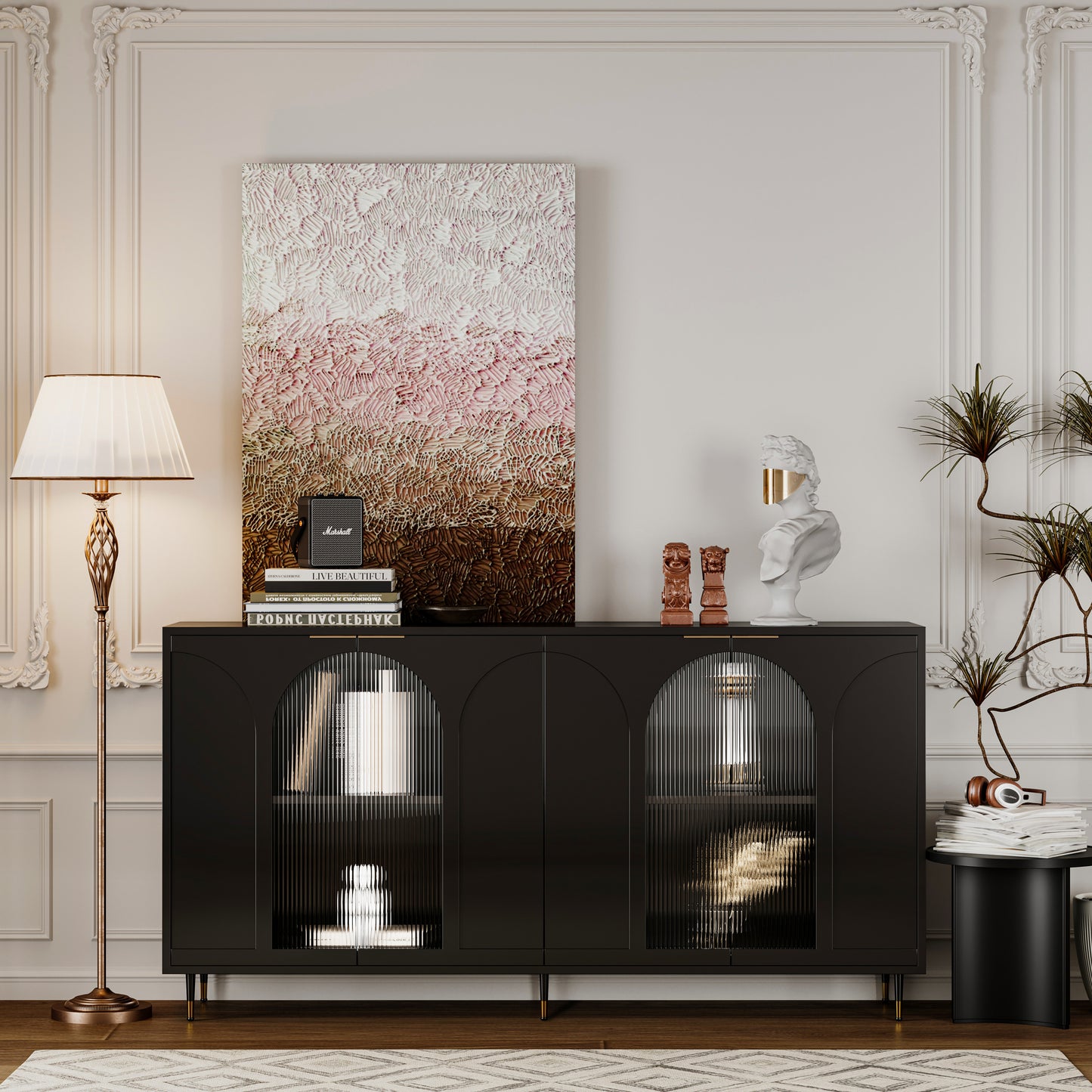 Estrada Wooden Accent Cabinet - Black