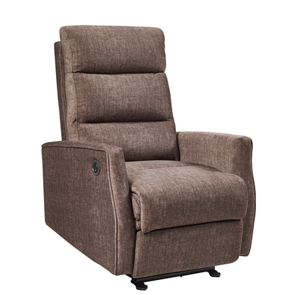 Quinn Power Recliner Single Chair - Brown