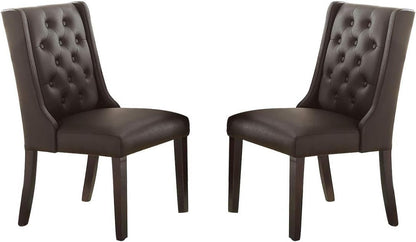 Berry Tufted Dining Chairs (Set of 2) - Espresso