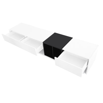 Moka Sleek TV Stand - White