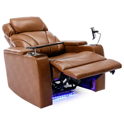 Orbit Power Motion Recliner -  Light Brown