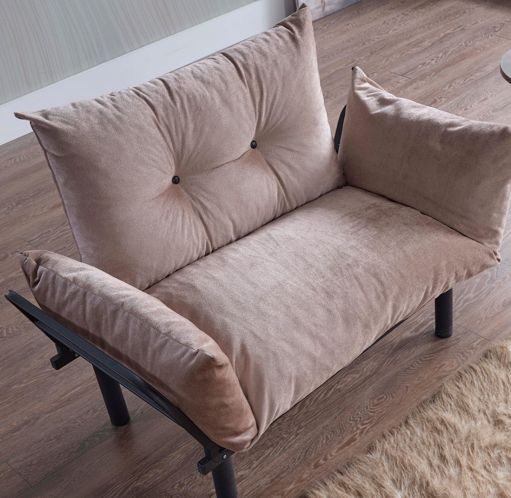 Sona Futon Loveseat - Beige