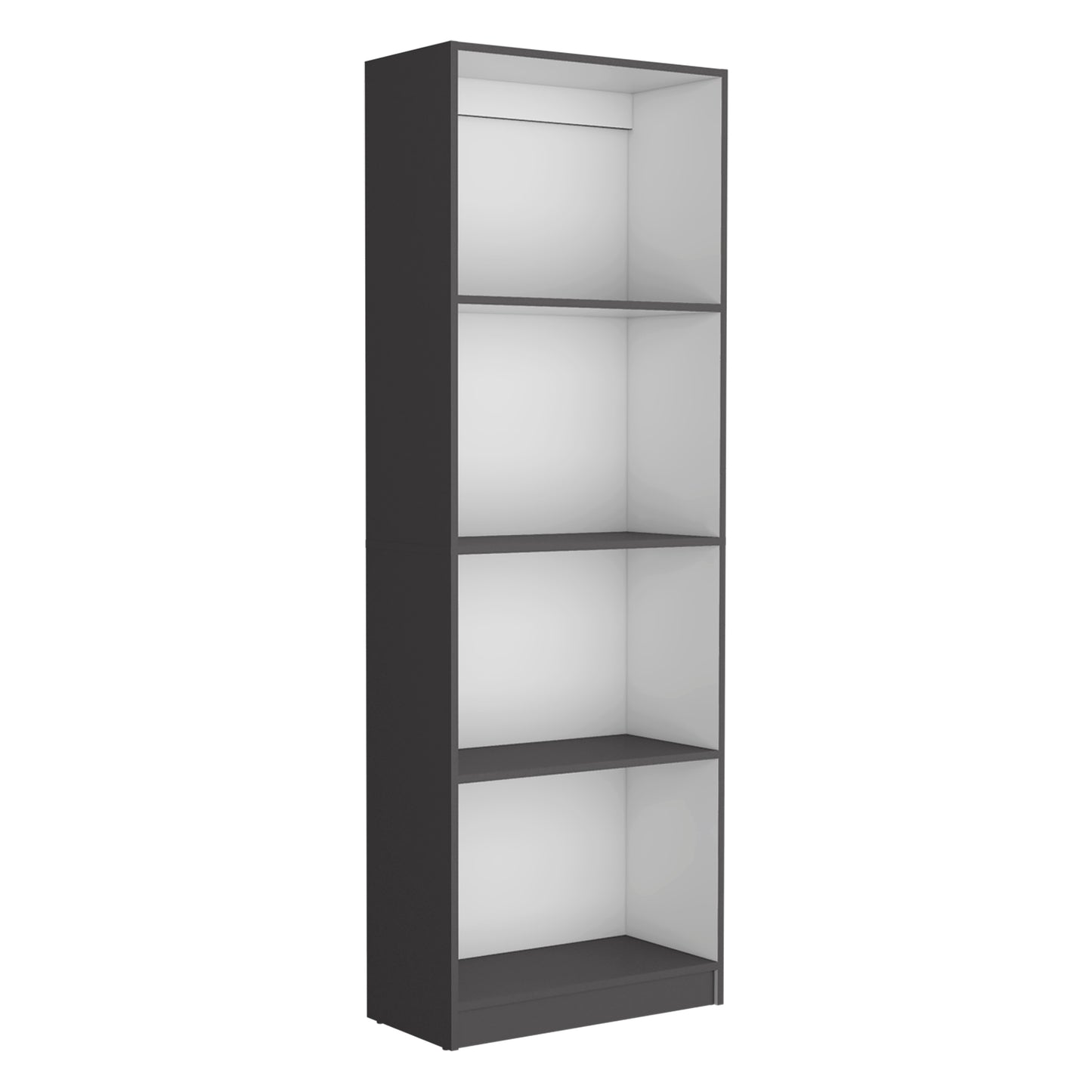 Abo Bookcase Cabinet with 4-Shelf - Gray