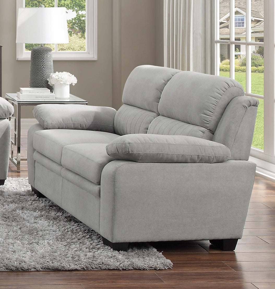 Celia Fabric Loveseat - Gray