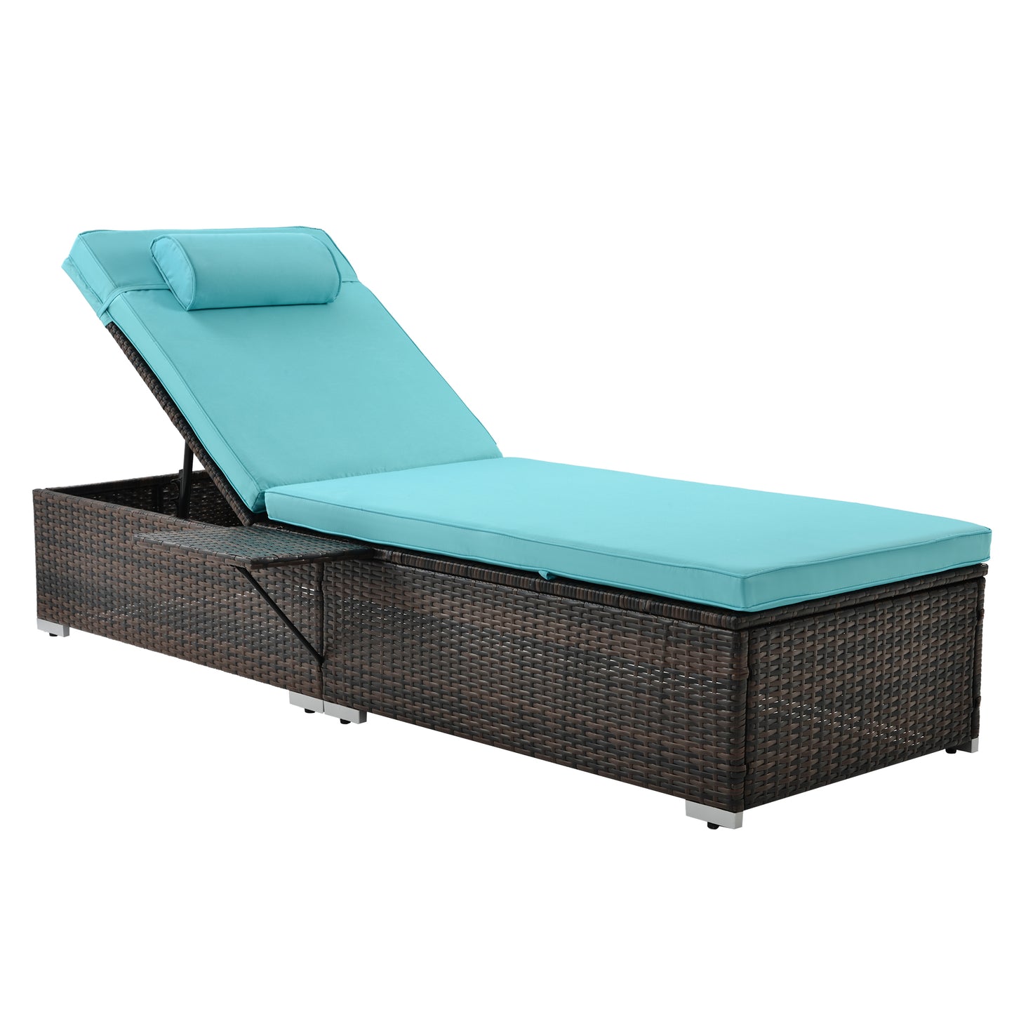 Valencia Outdoor PE Wicker Chaise Lounge  (Set of 2)