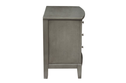 Marina3 Drawers Nightstand - Gray