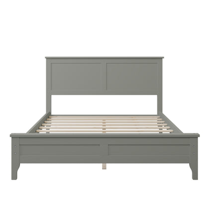 Miller Full Size Platform Bed Frame - Gray