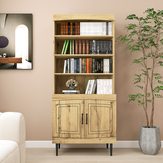 Zella Tall Storage Cabinet - Walnut