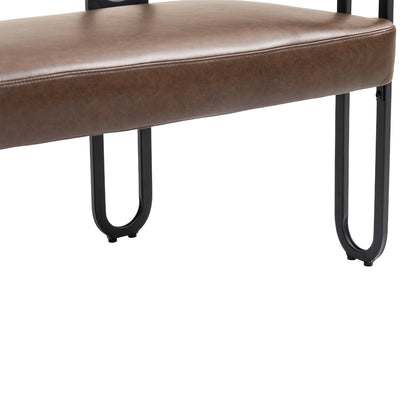 Ross Modern Loveseat - Dark Brown