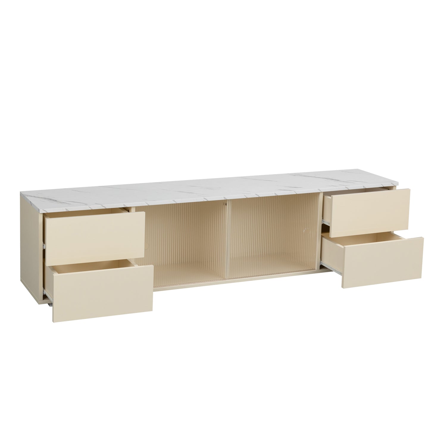 Nomad TV stand with LED remote control lights - Beige