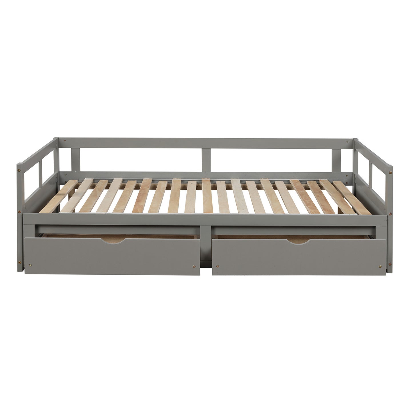 Urban Twin Size Wooden Daybed with 2 Drawers - Gray