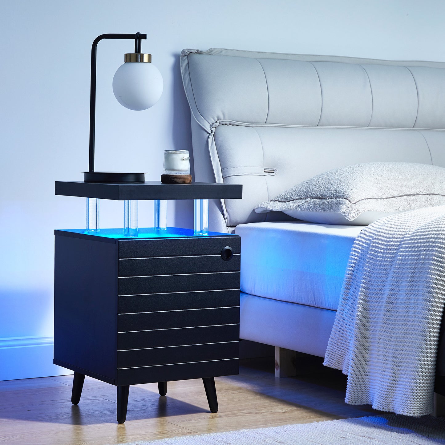 NX LED Nightstand - Black