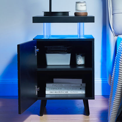 NX LED Nightstand - Black