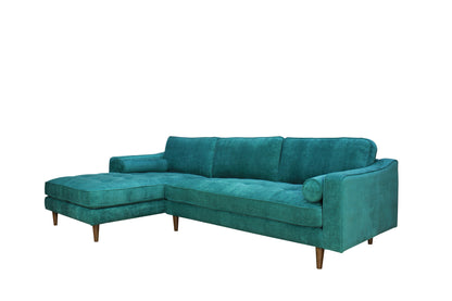 Anderson Sectional Sofa - Turquoise