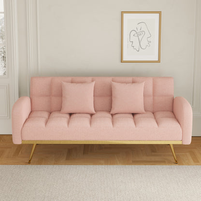 Sonic Convertible Sofa Bed- Pink