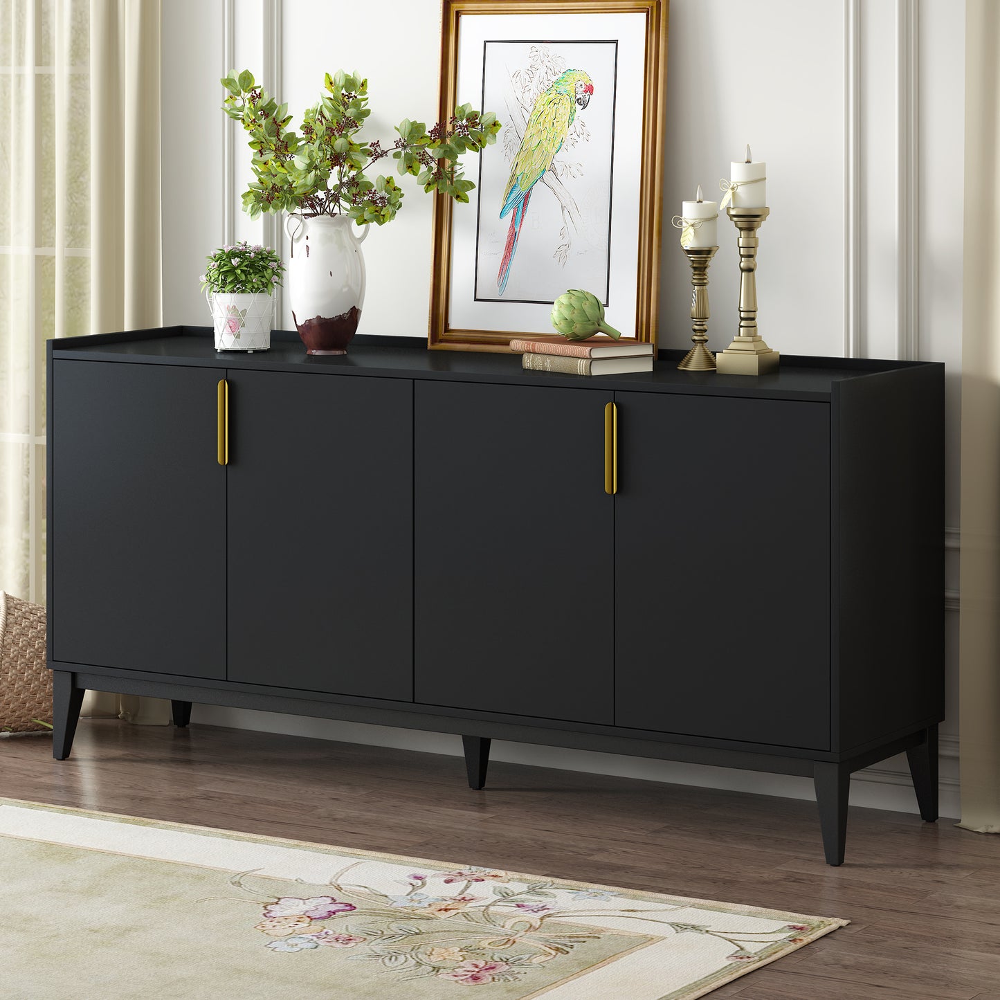 Parks Sideboard Cabinet - Black