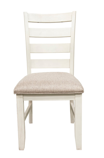 Viva II Fabric Cushion Seats Dining Chair (Set of 2) - White