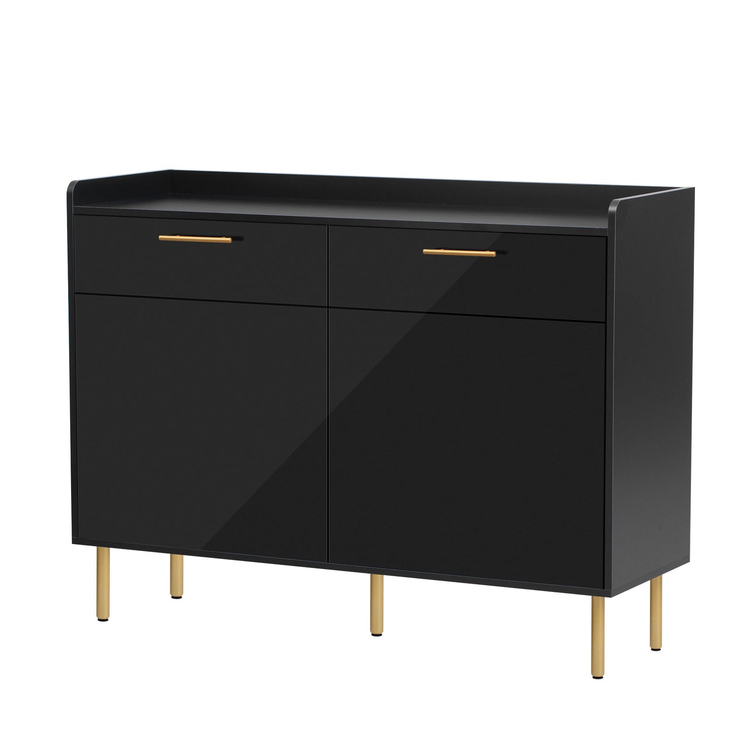 Melo Wooden Storage Cabinet - Black