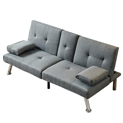 Jax Convertible Fabric Sofa Bed  - Grey