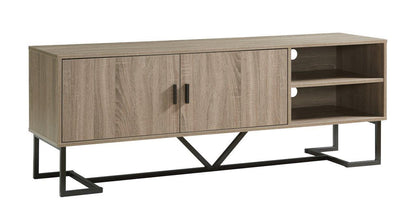 Pix TV Stand - Black+Taupe