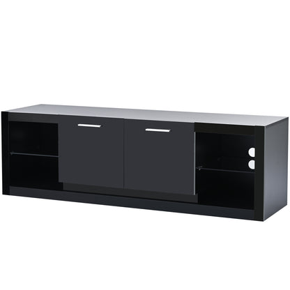 Bebe TV Stand with LED Color Changing Lights - Black