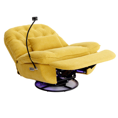 Roxie 270 Degree Swivel Power Recliner with Voice Control - Yellow