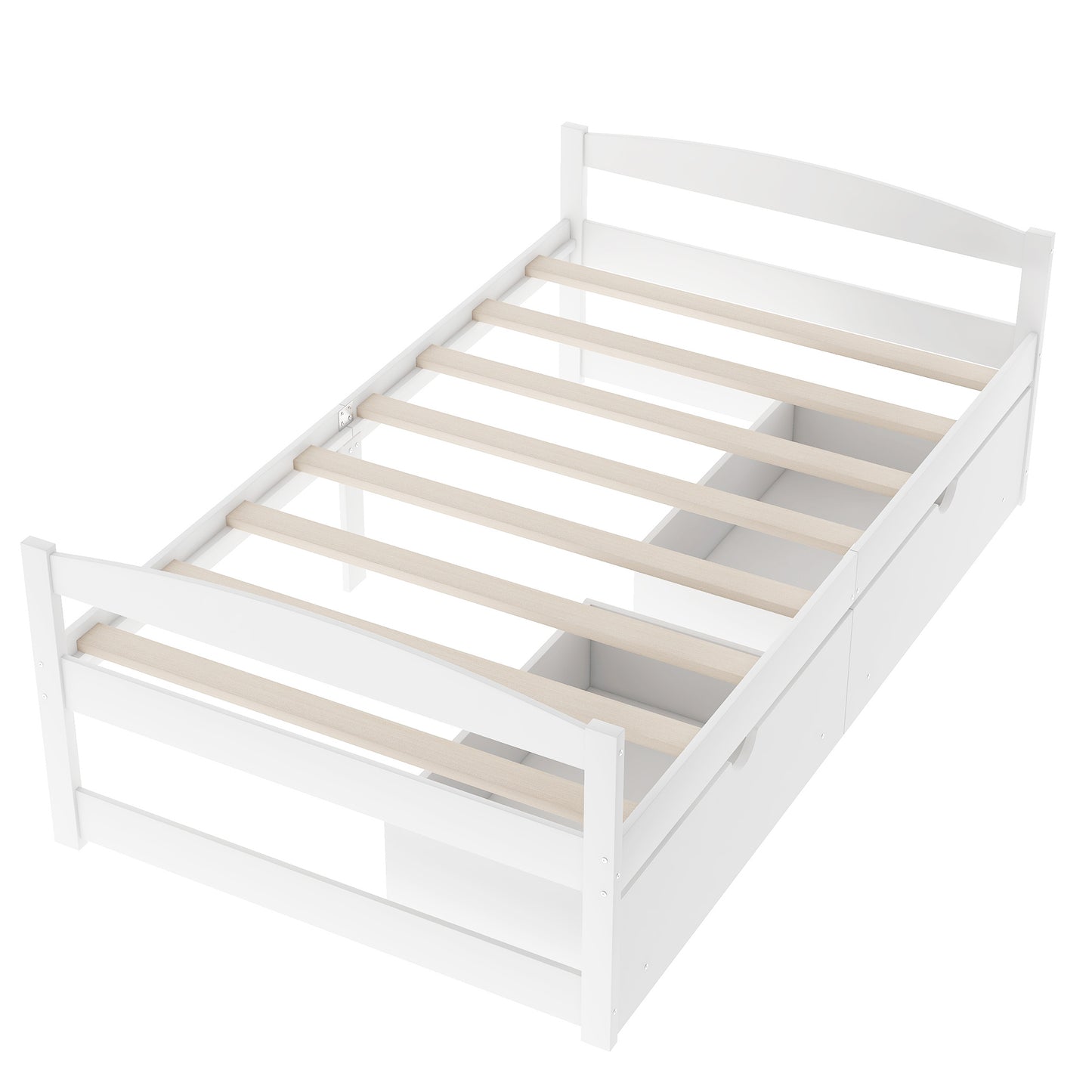 Array Twin Size Daybed with 2 Drawers - White