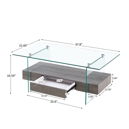 Float Tempered Glass Coffee Table