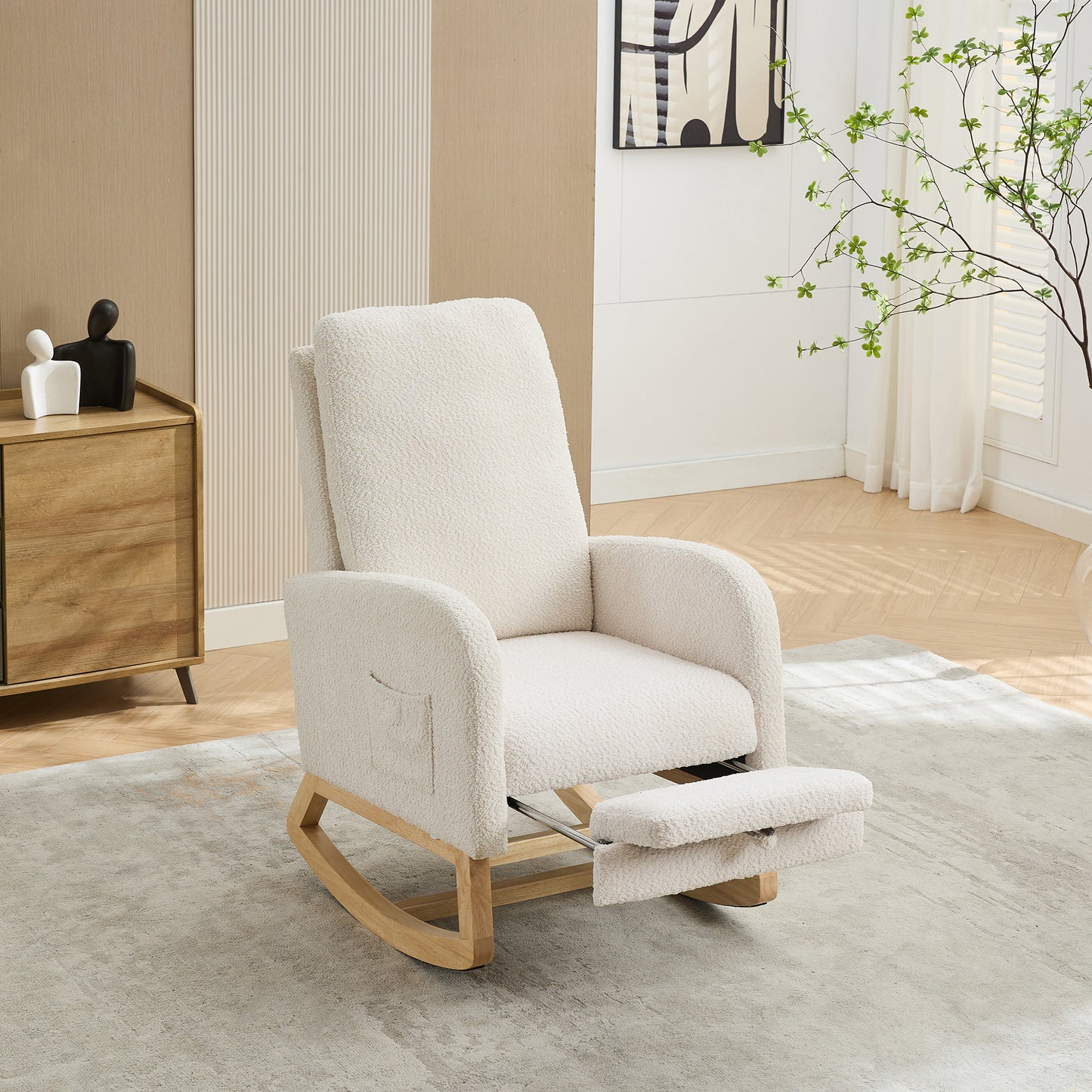 Lester One Rocking Chair - Ivory