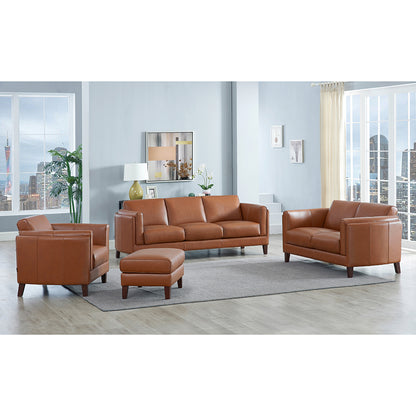 Maui Leather Loveseat