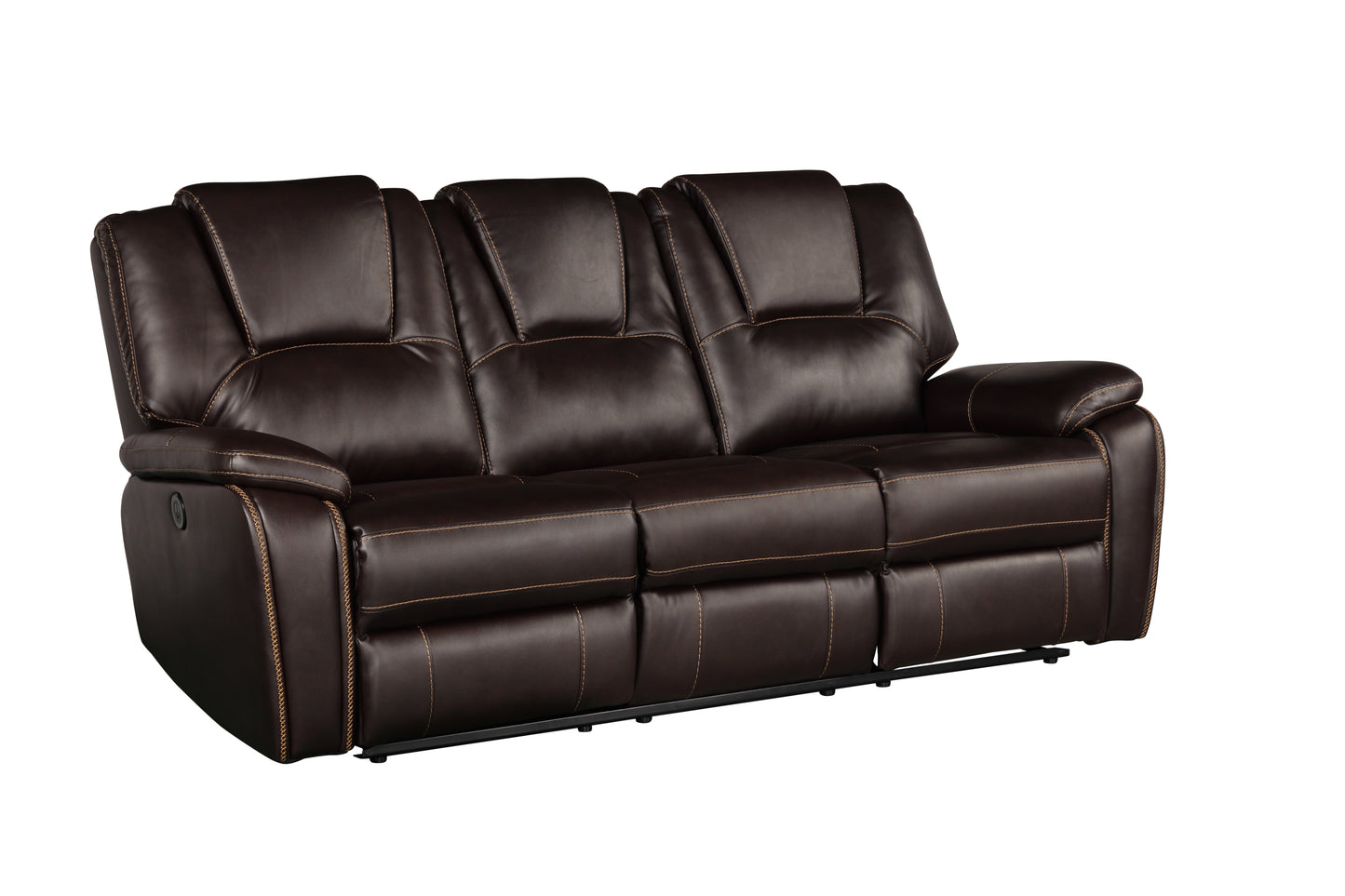 Darcey Power Reclining Loveseat - Brown