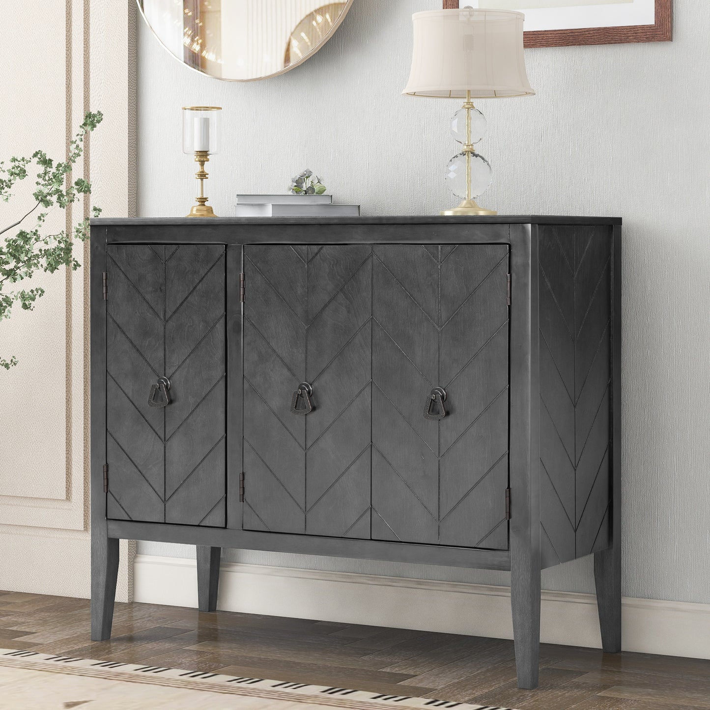 Delena Accent Storage Cabinet - Gray