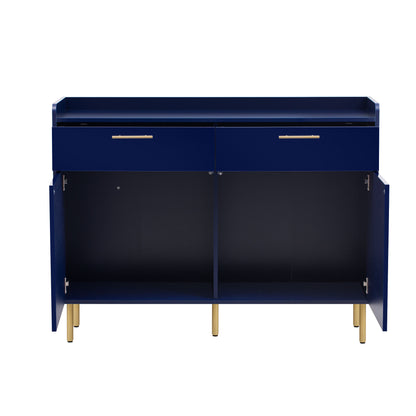 Melo Wooden Storage Cabinet - Navy Blue