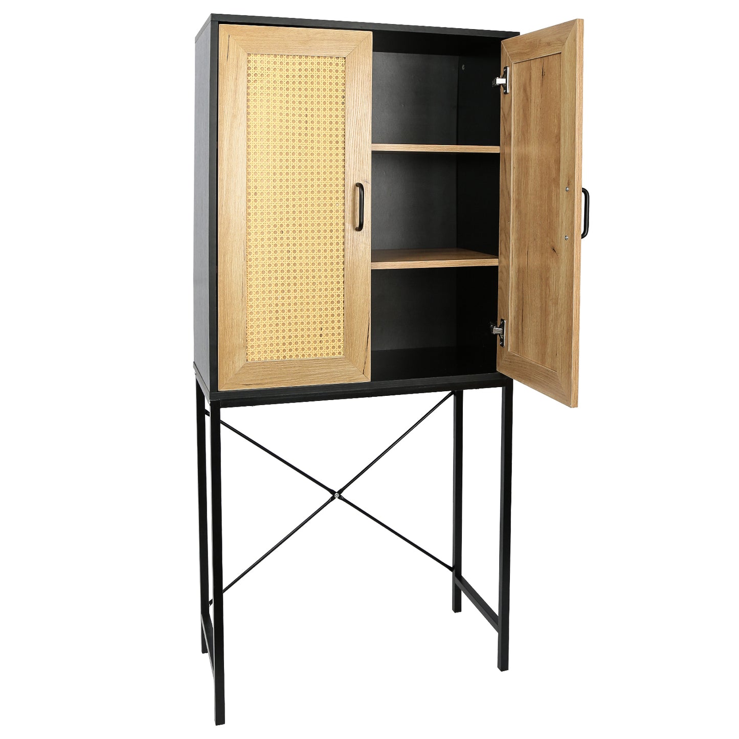 Hilltop Rattan Doors High Cabinet