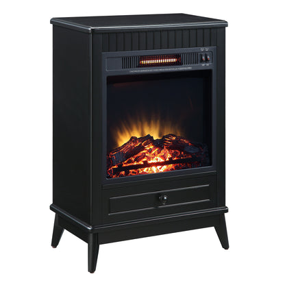 Hamish Electric Fireplace - Black