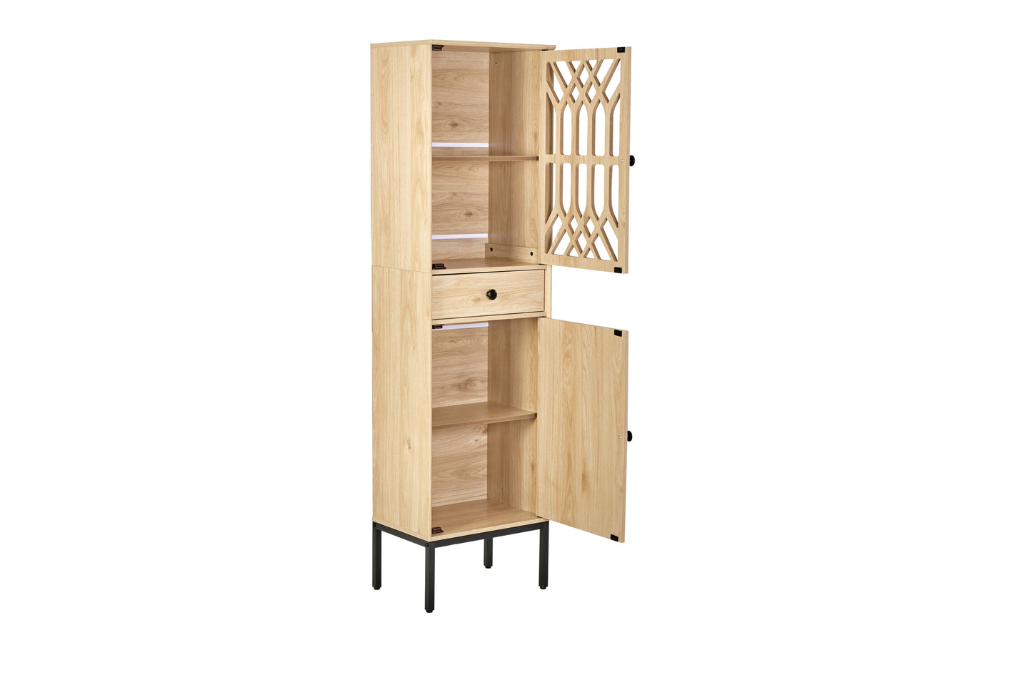 Viva Tall Floor Cabinet - Dark Oak