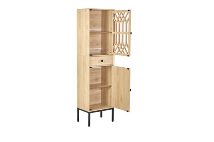 Viva Tall Floor Cabinet - Dark Oak