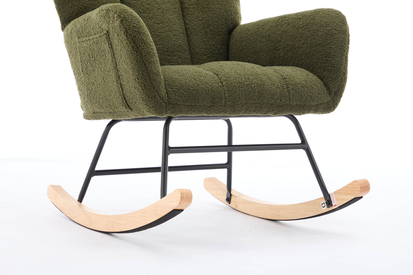 Hari Modern Nursery Rocking Chair - Dark Green