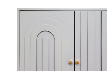 Jana Wooden Cabinet Sideboard - Gray