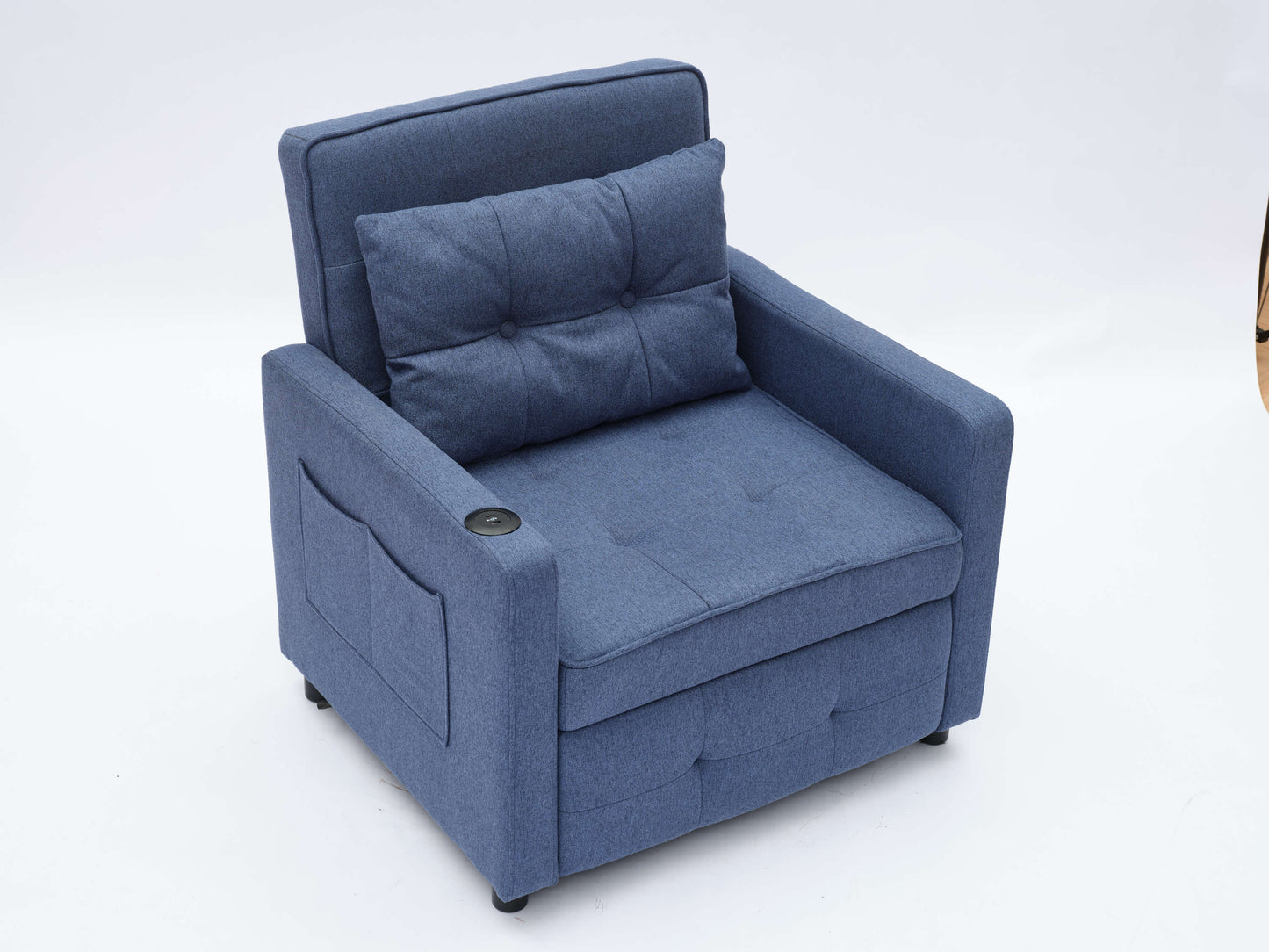 Sleeper Chair 3-in-1 Convertible - Navy Blue