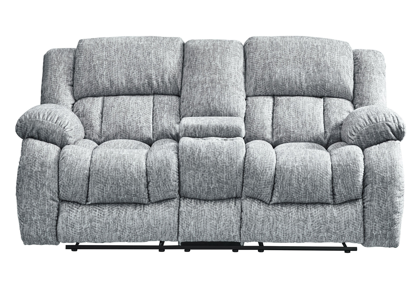 Stonic Recliner Console Loveseat - Gray