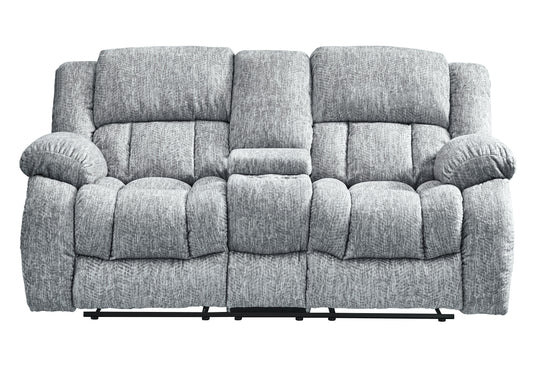 Stonic Recliner Console Loveseat - Gray