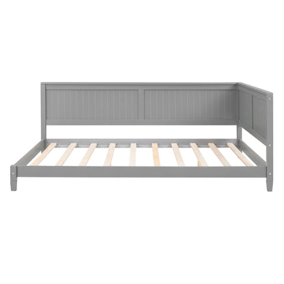 Lou Full Size Wooden Daybed - Gray