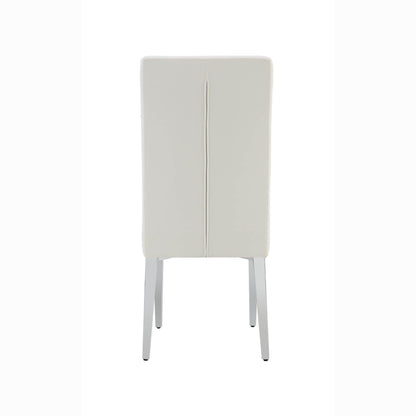 Galvin Velvet Dining Chairs with Metal Legs (Set of 2) - Beige